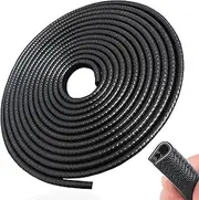 SYOAUTO 32Ft(10M) Door Edge Guard Black Car Door Edge Guards Door Edge Protector for Cars Rubber Auto Door Trim U Shape Build in Metal Sheet No Need Adhesive Easy to Cut Door Guards for Most Cars