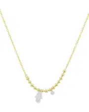 Meira T 14K Two-Tone 0.06 ct. tw. Diamond Hamsa Necklace