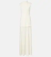[Jil Sander] Jil Sander Turtleneck maxi dress AU 14 beige