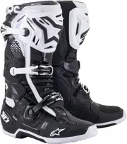 Alpinestars Tech 10, boots , color: Black/White , size: 9 US