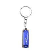SWAN Keychain Harmonica 4 Holes 8 Tones of C Small Harmonica Decoration B7D0