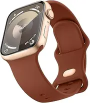 Sport Bands Compatible with Apple Watch Band 41mm 45mm 49mm 40mm 44mm 38mm 42mm, Soft Silicone Correa Wristband Replacement Strap Compatible for Apple Watch Ultra 2/Ultra SE/SE 2 iWatch Series 9 8 7 6