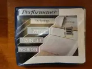 Performance by Springs Twilite Solids 3 piece Twin Bed Sheet Set, Deep Navy Blue
