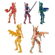 T13 Action Figure Titan 13 Action Figure Robot Action Figure3d Printed Action Golden