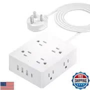 UK Travel Plug Adapter, Olcorife US to UK Ireland Type G Plug Adapter, Intern