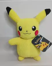 Pokemon Corduroy Pikachu 10" Plush NEW Jazwares
