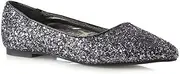 [Generic] Womens Pointed Toe Flats Wedding Shoes Sparkly Glitter Slip On Ballet Pumps Shoes Size 3-8