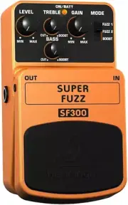Behringer SF300 Super Fuzz Distortion Effects Pedal Colour Name:Peach
