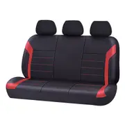 Universal Ultra Light Neoprene Rear Seat Covers Size 06/08H - Black/Red