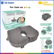 Foldable Memory Foam Tailbone Seat Cushion for Pain Relief Travel Office
