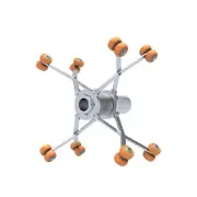 Sewer Endoscope Camera Crawler with Retractable Extension Bracket Guide Pulley