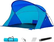 Beach Umbrella Tent, Beach Tent, Waterproof Canopy, Fishing with Windproof Sandbag, for Outdoor Camping