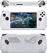 Case for ROG Ally Game Console, Full Body Silicone Protective Cover Case, Shockproof Non-Slip Anti-Collision, Game Accessories (White)