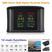 Universal Vehicle Smart HUD Display Digital Car Dashboard Heads Up Speedometer