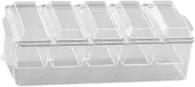 ａ aternee Ice Cooled Condiment Serving Container, Ice Chilled Condiment Server, Chilled Garnish Tray Bar Server for Bar Accessories