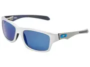Oakley Jupiter Factory Lite Polarized Sunglasses OO4066-04 Brushed Aluminum/Ice