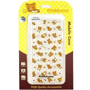Rilakkuma 拉拉熊 iPhone 6 Plus (5.5吋) 繽紛系列 彩繪透明保護軟套