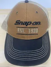 Snap On Tools Est 1920 Brown / Tan Baseball Cap Hat NEW