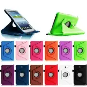 FOR Samsung Galaxy Tab 3 7.0 p3200 t210 360° Rotate Case Stand Cover - DARK BLUE