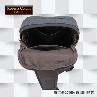 【Roberta Colum】諾貝達百貨專櫃 男仕背包 側背包 胸包(8901黑色)