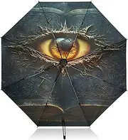 [PDZRMY] UV Protection Travel Umbrella Eye Book Myth Compact for Rain and Sun - Auto Open and Close UPF 50+ Windproof Portable 46” Sun Umbrella for Women and Men