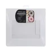 3PK Lemon & Lime White 30x20cm Sweeties 6-Donuts Box Container Storage w/ Lid