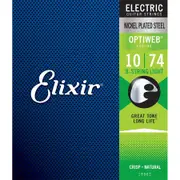Elixir 19062 Optiweb 8-String Electric Guitar Strings Light 10-74 Gauge