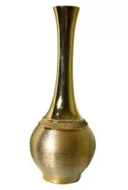 Modern Gracious Golden Finish Flower Vase