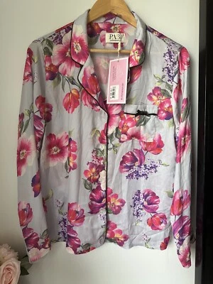 NWT Women’s PETER ALEXANDER Floral Sleep Pyjama Top Shirt M RRP $80