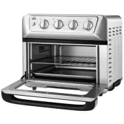 Costway 21.5 qt. Silver Air Fryer Toaster Oven 1800-Watt Countertop Convection