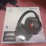 audio technica Wireless Headphone SOLID BASS Black Red ATH-WS660BT BRD JAPAN NEW