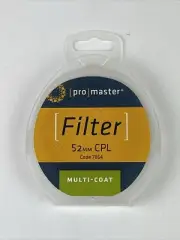 ProMaster 52mm Circular Polarizing Filter #7864 Japan New In Original Box