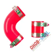 Red Hose For 02-07 Subaru Impreza WRX/WRX STi GD GG Top Mount Intercooler Y-Pipe (for: Subaru)