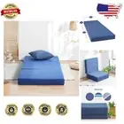 4-Inch Tri-Folding Memory Foam Mattress Topper - Portable Guest Bed Solution