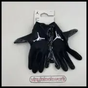 Nike Air Jordan Vapor Jet 7.0 Football Gloves Receiver Black White Elephant