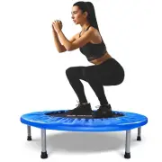 BCAN 38" Foldable Mini Trampoline Fitness Trampoline with Safety Pad,Rebounde...