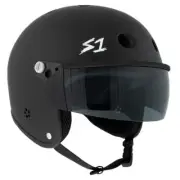 S-One Helmet Retro Lifer E-Helmet w/Visor M Black Matte