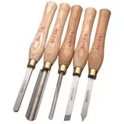 ROBERT SORBY 5pc Wood Turning Chisel Set with Case RSB-A52HS5T
