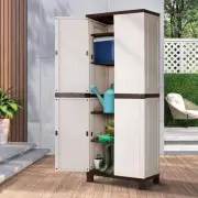 Livsip Outdoor Storage Cabinet Waterproof with Adjustable Shelf and Lockable ...
