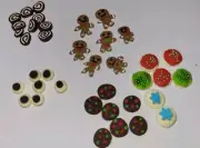 Dollhouse Christmas Cookies Assortment Gingerbread Chocolate Roll Sugar