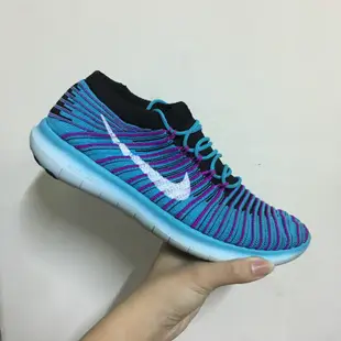 誠可議價✨［二手］Nike free rn motion flyknit 編織鞋 女鞋 慢跑鞋 淺藍 襪套 赤足輕量