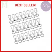 Anezus 100Pcs Key Chain Clip Hooks Swivel Lanyard Snap Hook Keychain Hooks for L