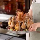 Stainless Steel Chicken Leg Grilling Rack Chicken Wing Rack Kitchen Oven