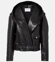 [Alaia] Alaïa Biker leather jacket AU 16 black