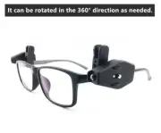 Mini Rotating Glasses Fishing Light Clip Cap Light 1LED Light Reading Light
