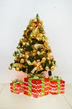 4尺裝飾聖誕樹(金))-DIY佈置好簡單，DIY佈置/聖誕樹/聖誕佈置/聖誕燈/會場佈置/材料包/成品樹/小樹，X射線【X041400】