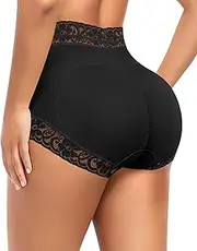 [DERCA] Butt Lifting Panties Padded Underwear for Women Booty Pads Butt Enhancer Lace Shapewear Panty
