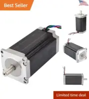 Powerful Nema 23 CNC Stepper Motor - 114mm 425oz.in/3Nm - Mill Lathe Router