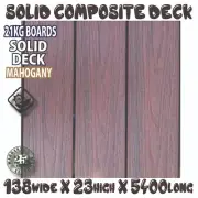 COMPOSITE DECK MAHOGANY JARRAH, eco decking made, 25 Year Warranty WPC