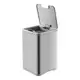 美國 NINESTARS 鈦銀色輕奢不銹鋼感應式垃圾桶10L(紅外線感應/可拆式內桶/防潑水/廚餘桶)